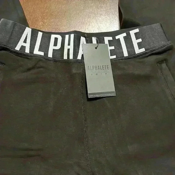 ALPHALETE Bonded Jogger Black-White - Picture 3 of 5